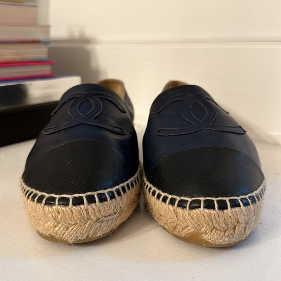 Chanel Navy and Black Espadrilles - 39 - Picture 3 of 9
